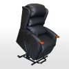 BLACK ELECTRIC BI-MOTOR AND MASSAGE ARMCHAIR SPLENDOR