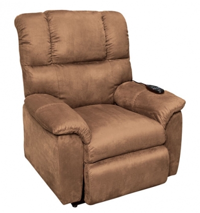 BROWN ELECTRIC LIFT ARMCHAIR SHANON