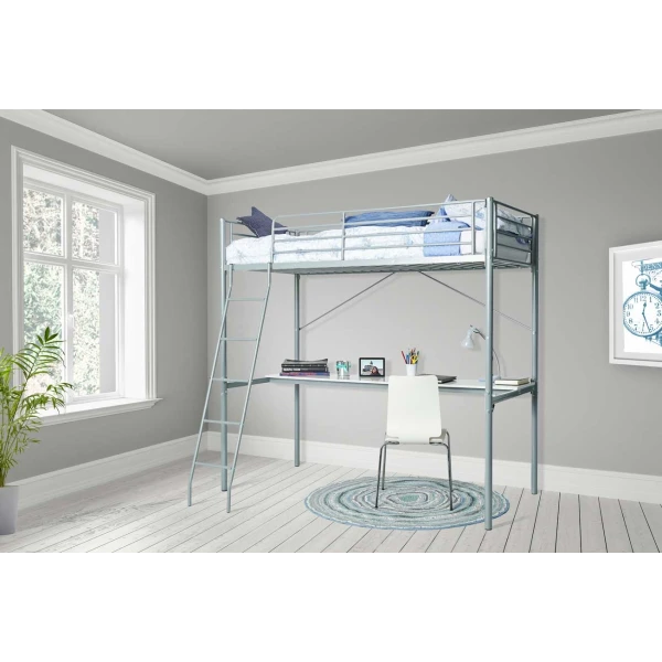 CAMA ALTA CON ESCRITORIO LEO