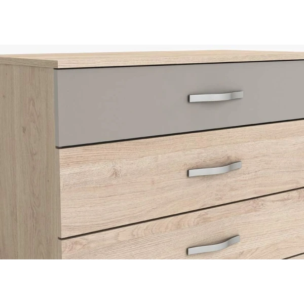 CÓMODA 4 CAJONES BICOLOR ARIZONA