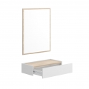 ENTRYWAY FURNITURE WITH DRAWER AND MIRROR ARON