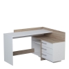 L-SHAPED DESK WITH DRAWERS MIRLO