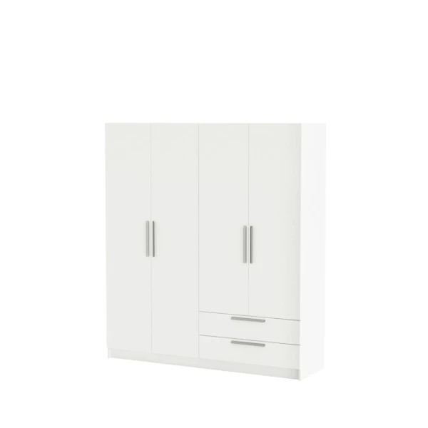 4-door wardrobe with 2 drawers