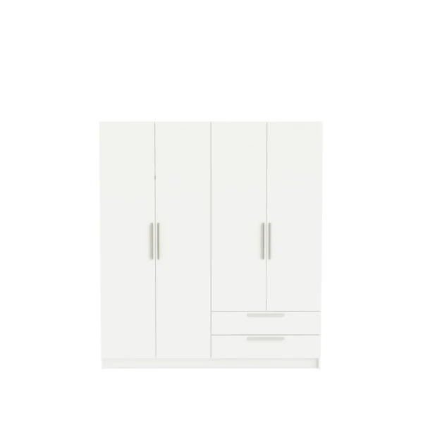 4-door wardrobe with 2 drawers