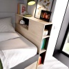 BED WITH DRAWERS AND SHELVES MEMORY 