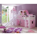 MIDSLEEPER BED WITH SLIDE AND TOWER PEGASUS