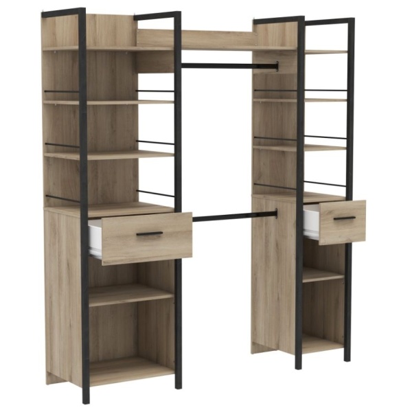 Industrial style wardrobe