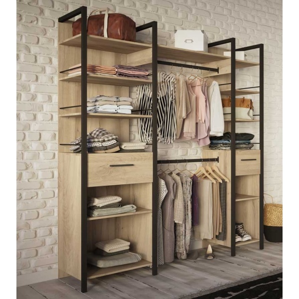 Industrial style wardrobe
