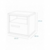 YOUTH BEDSIDE TABLE STELLAR