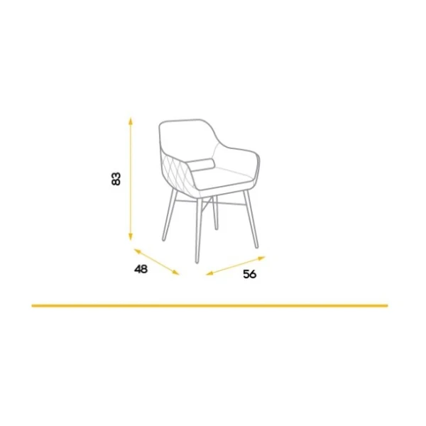 Dining Chair With Armrests