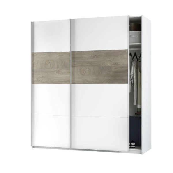  Bicolor Wardrobe 2 Doors