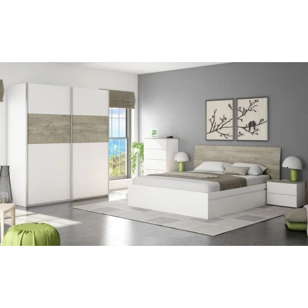  Bicolor Wardrobe 2 Doors