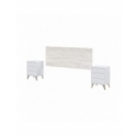 HEADBOARD WITH 2 NIGHTSTANDS ZOE