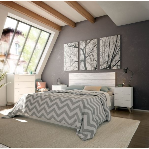 Headboard and 2 nightstands