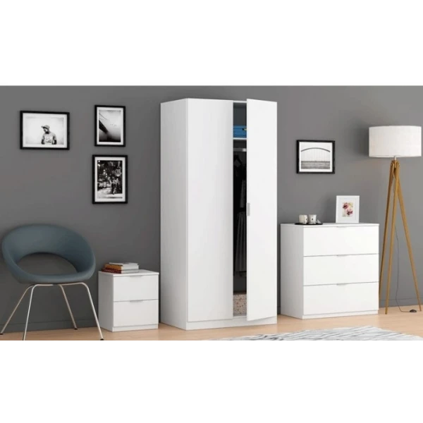 Wardrobe 2 Doors  White 