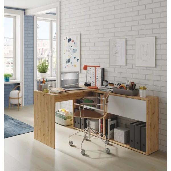 Desk With bookshelf integrated