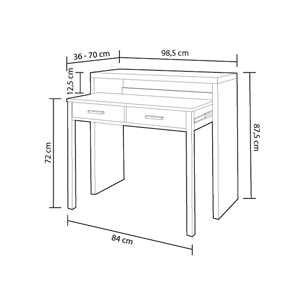 Extendable Desk Console
