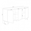 SIDEBOARD FURNITURE 3 DOORS MAYRA