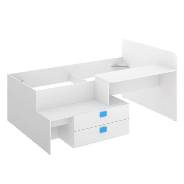 CAMA COMPACTA JUVENIL CON ESCRITORIO Y CAJONES DALILA