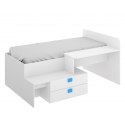 YOUTH COMPACT BED WITH DESK AND DRAWERS DALILA