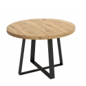 ROUND INDUSTRIAL STYLE DINING TABLE CROUD