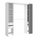 OPEN DRESSING ROOM WITH DRAWERS AND CURTAIN VESTO