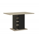 KITCHEN TABLE WITH BOTTLE RACK AND DOOR DOCK 
