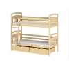 WOODEN DIVISIBLE CHILDREN\'S BUNK BED WITH BOTTOM DRAWERS KALAS