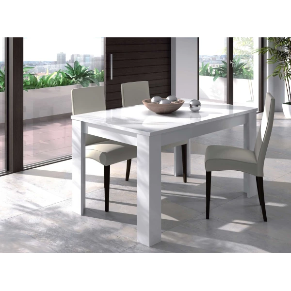 Extandable  white dinning table