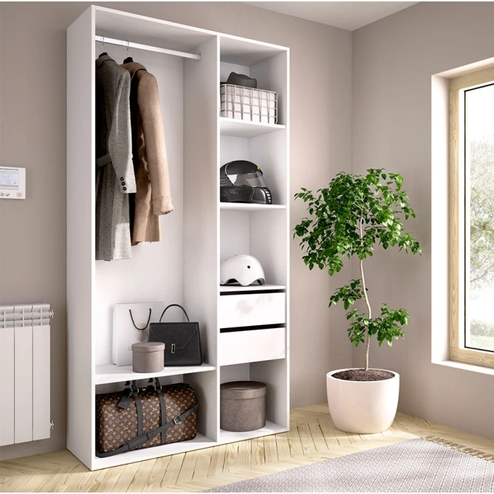 Dressing room with clothes hanger