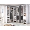 OPEN CORNER WARDROBE WITH DRAWERS AND CURTAINS TONY