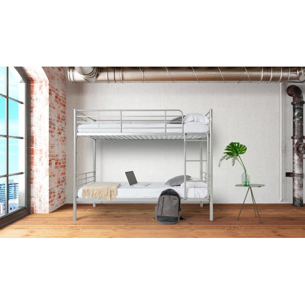 Bunk bed with mattresses