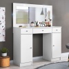 VANITY WITH DRAWERS AND CABINET CLARISE