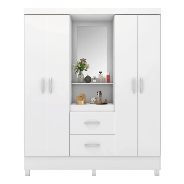 Wardrobe with shelves