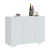3-DOOR SIDEBOARD WHITE CORAL