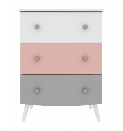 Colourful children's chest of drawers