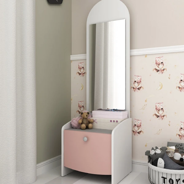 Children's nightstand with dressing table