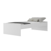 Single wooden bed