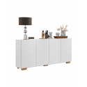 4-DOOR SIDEBOARD WHITE AMATISTA