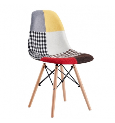 SILLA NÓRDICA PATCHWORK LOI