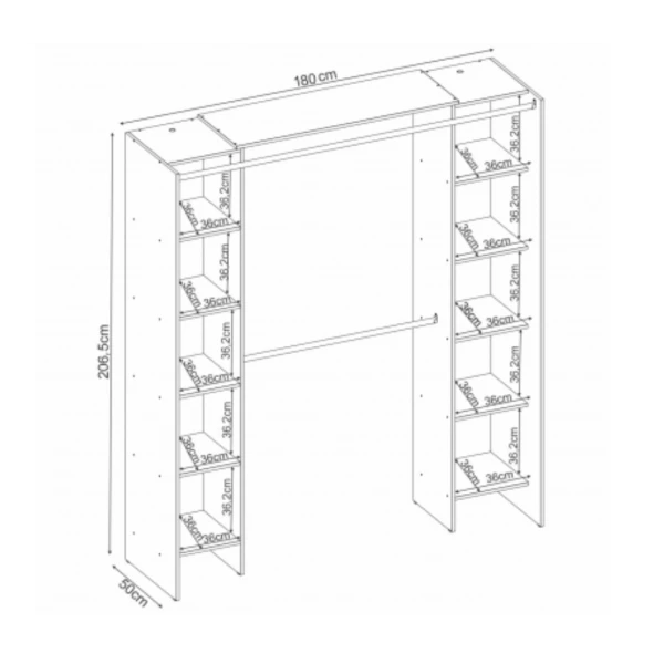 VESTIDOR ABIERTO BASTION