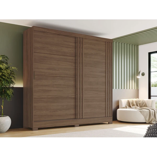 ARMARIO VESTIDOR CON PUERTAS CORREDERAS XOCOLAT