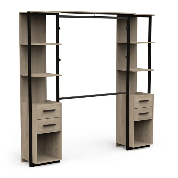 VESTIDOR  CON CAJONES ESTILO INDUSTRIAL EBAN