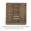 ARMARIO VESTIDOR 6 PUERTAS WALK