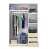 WARDROBE 3 DOORS AND 3 DRAWERS NINE
