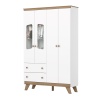 CHILDREN’S WARDROBE 4 DOORS 2 DRAWERS CLOWN