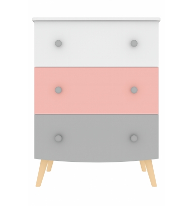 Colourful children's chest of drawers