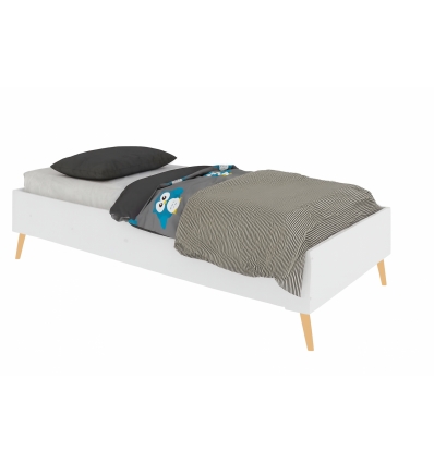 White children's bed