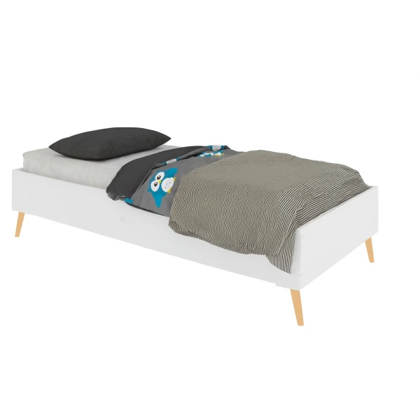 White children's bed