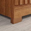 Base detail of Siena Vicawu wardrobe with wood finish